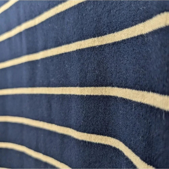 Vince Striped Blue & Tan Overlay Cashmere Crew XS Woman - Picture 6 of 10